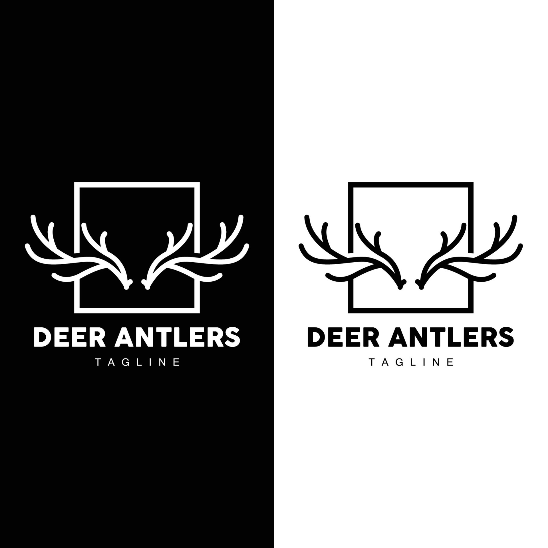 Deer Horn Logo Design Horn Animal Illustration Minimalist Simple Symbol deer-horn-logo-design-horn-animal-illustration-minimalist-simple-symbol