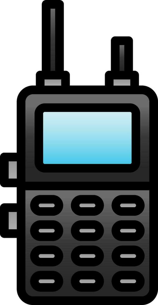 Walkie talkie Vector Icon Design