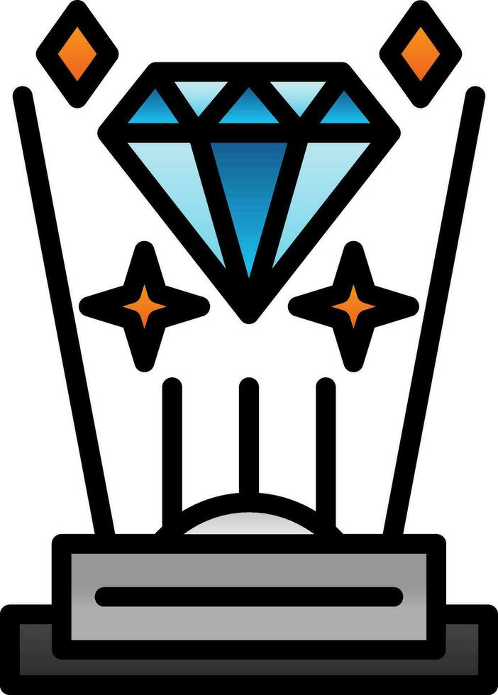 Hologram Vector Icon Design