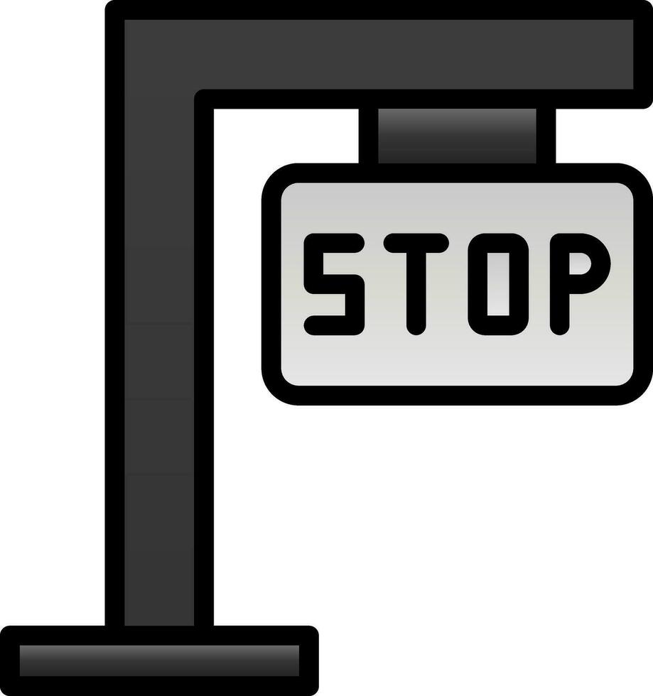 diseño de icono de vector de señal de stop