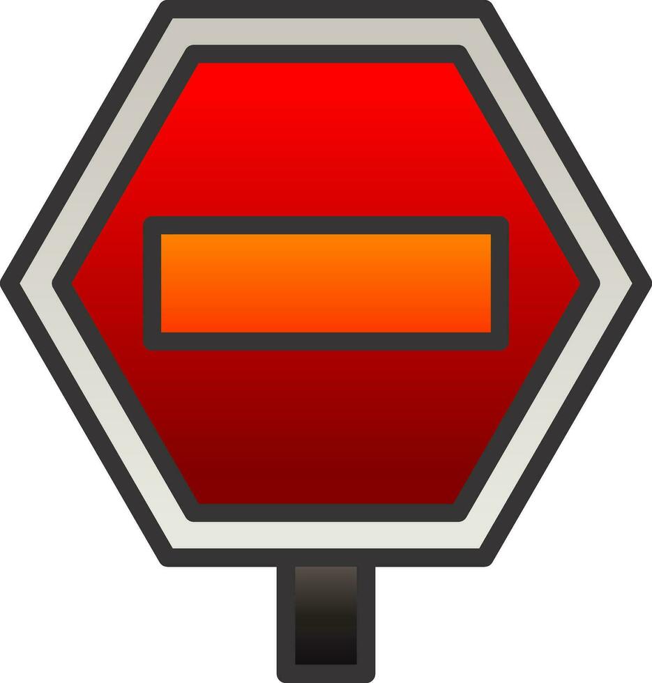 diseño de icono de vector de señal de tráfico