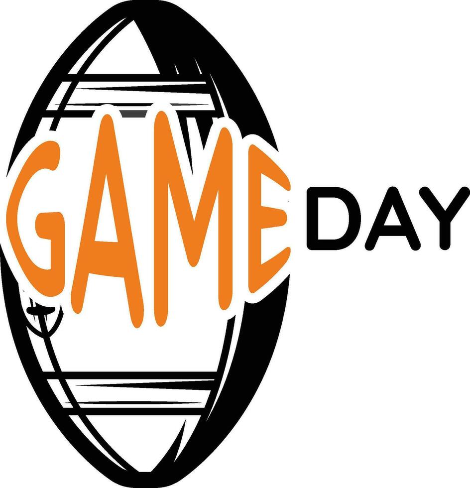 football game day design illustration vector