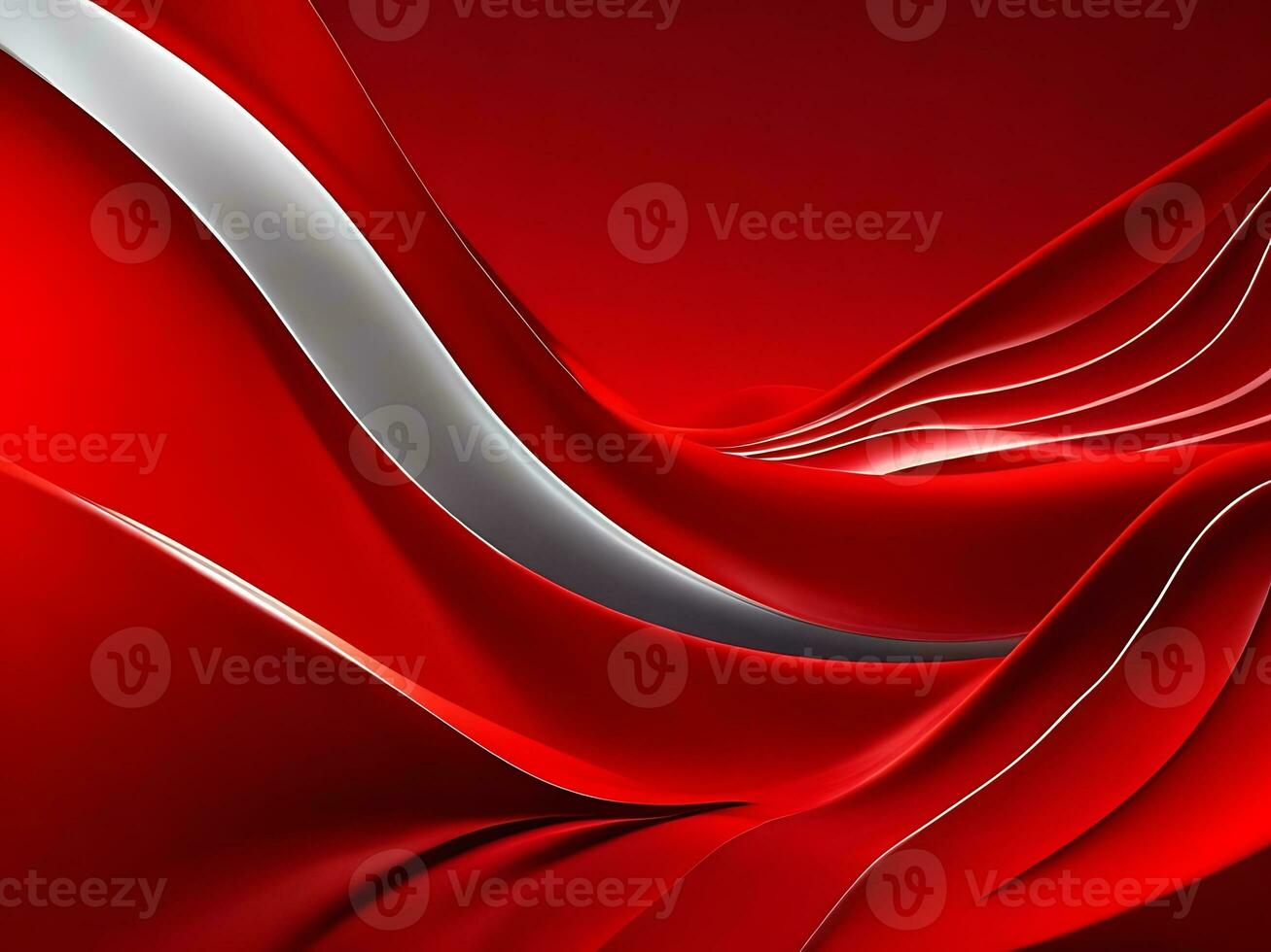 Abstract wave line shadow red background photo
