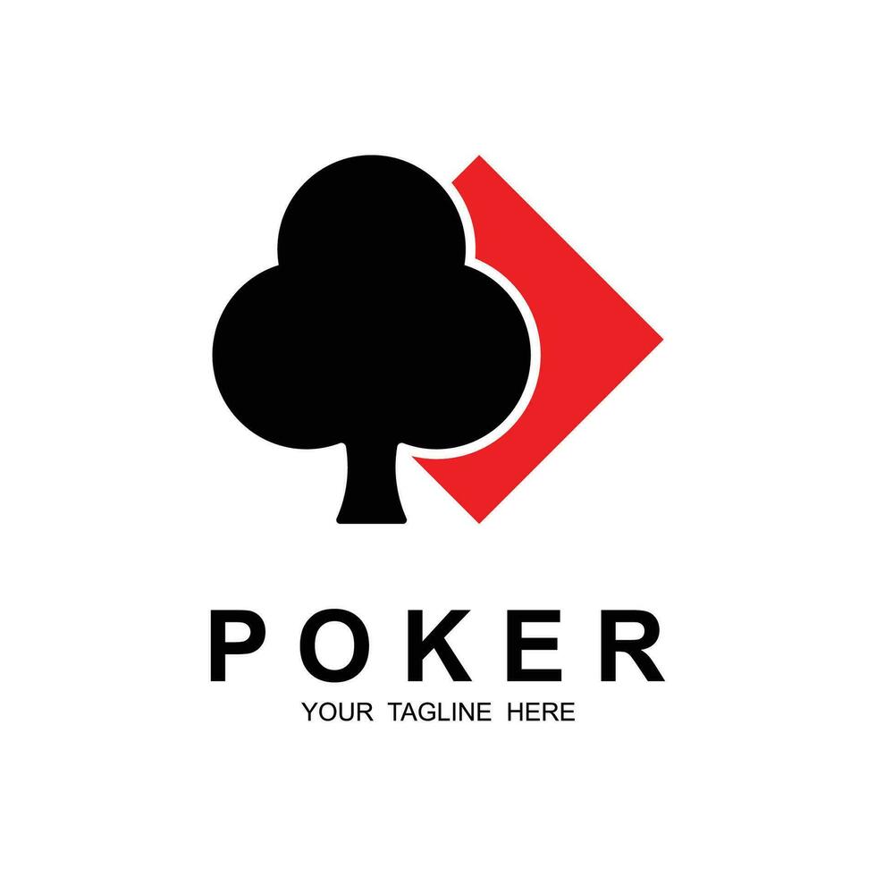 póker logo vector icono ilustración diseño