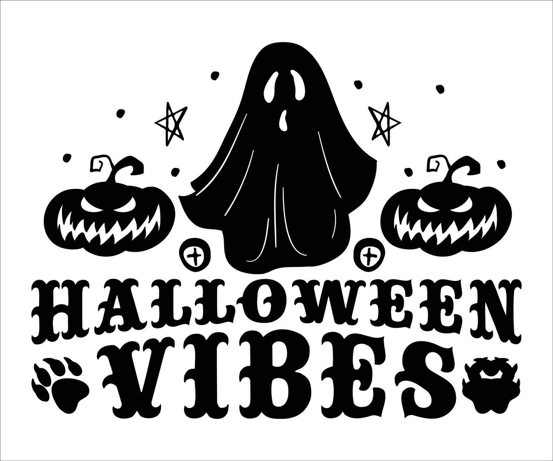 halloween vibes sticker 29096876 Vector Art at Vecteezy