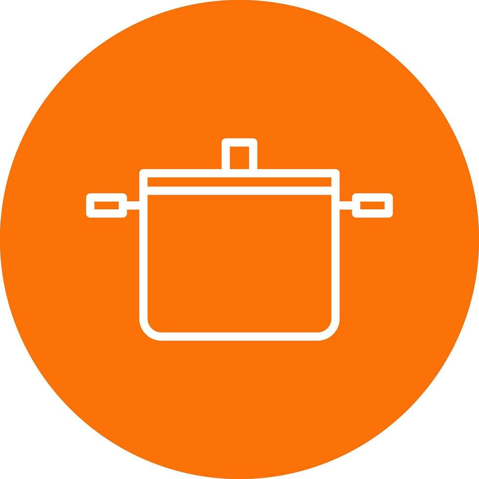 Cooking pots Vector Icon Design