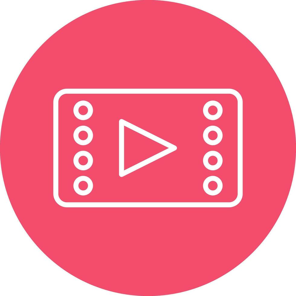 Video player Vector Icon Design