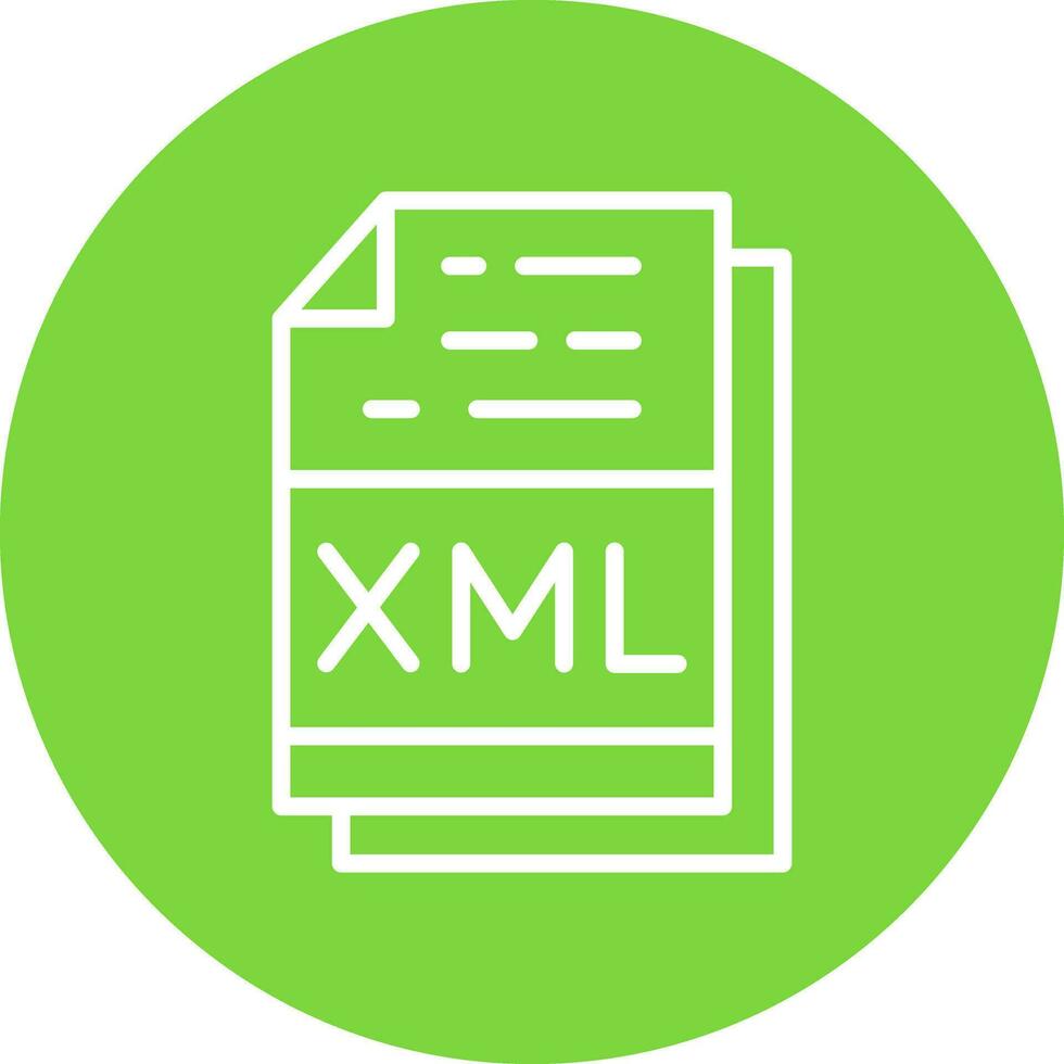 Xml File Format Vector Icon Design
