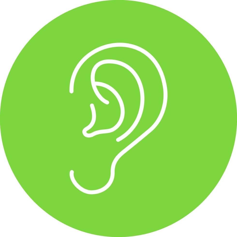 Ear Vector Icon Design