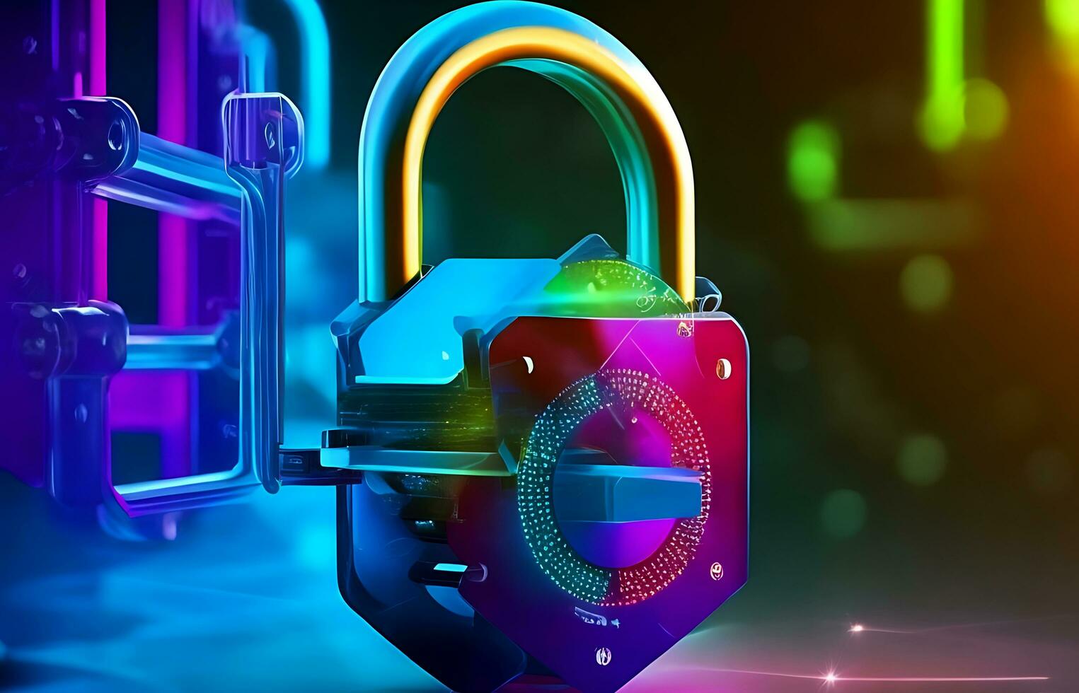 Communication technology and cyber security protection Background, generative AI photo