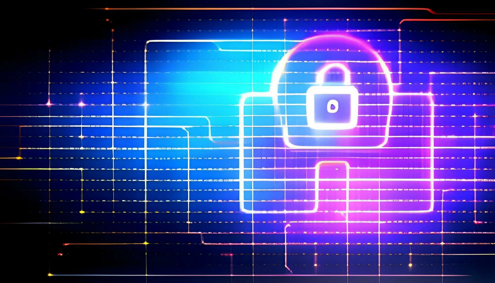 Communication technology and cyber security protection Background, generative AI photo