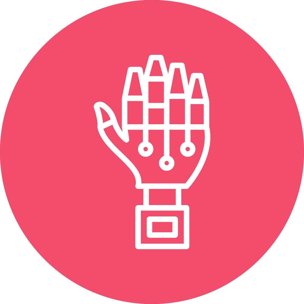 Robot hand Vector Icon Design