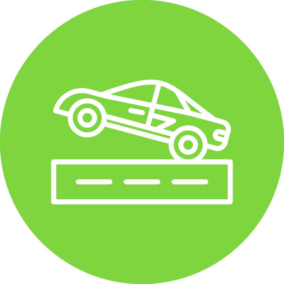 Drag racing Vector Icon Design