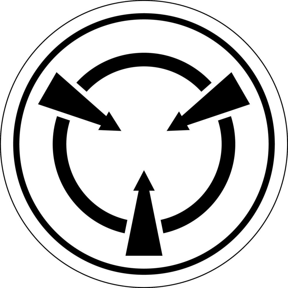 Circular Sign Static Device Symbol vector