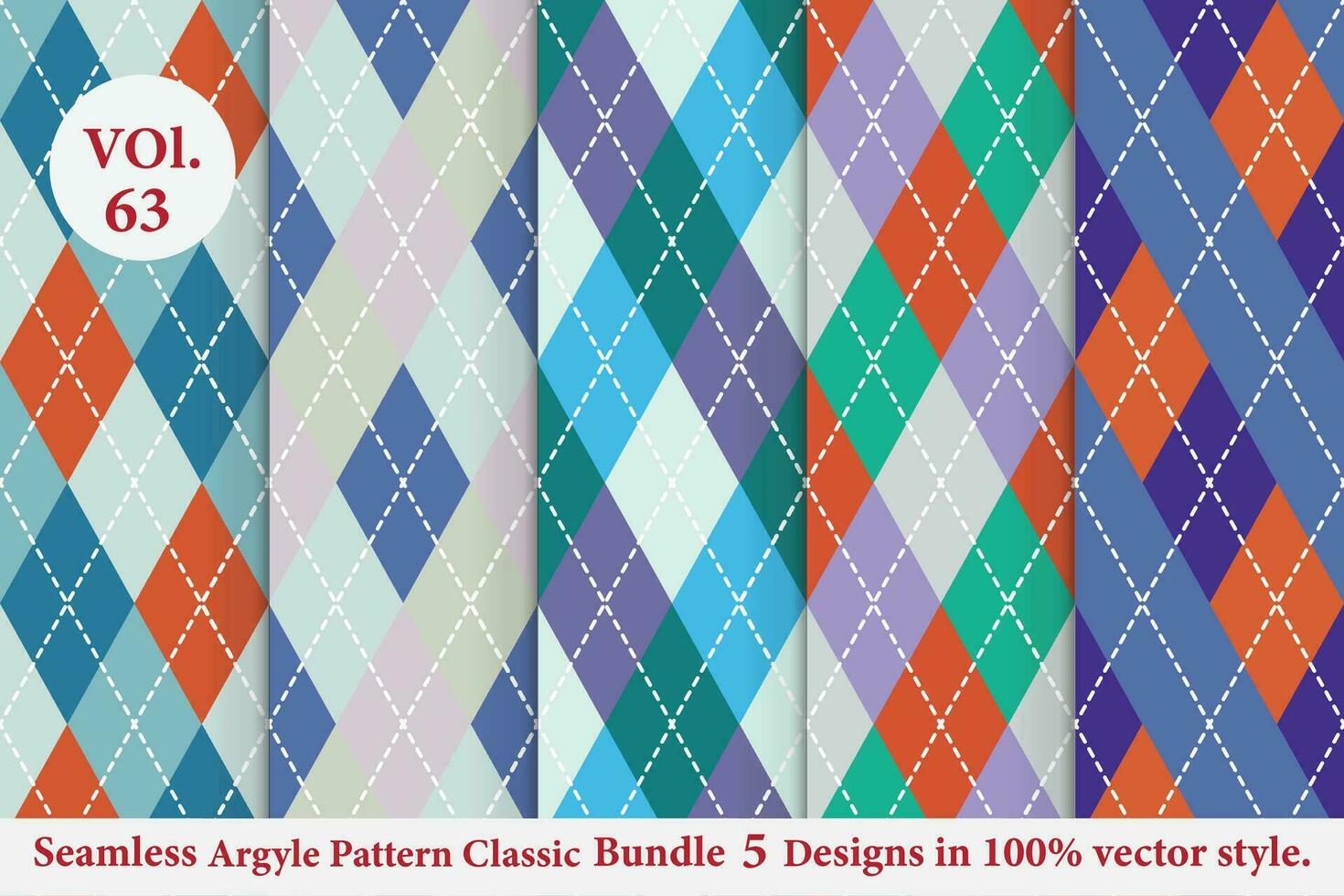 Argyle Pattern vector ,Fabric texture background