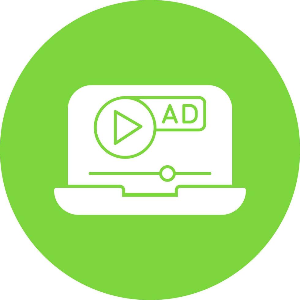 Video ad Vector Icon Design