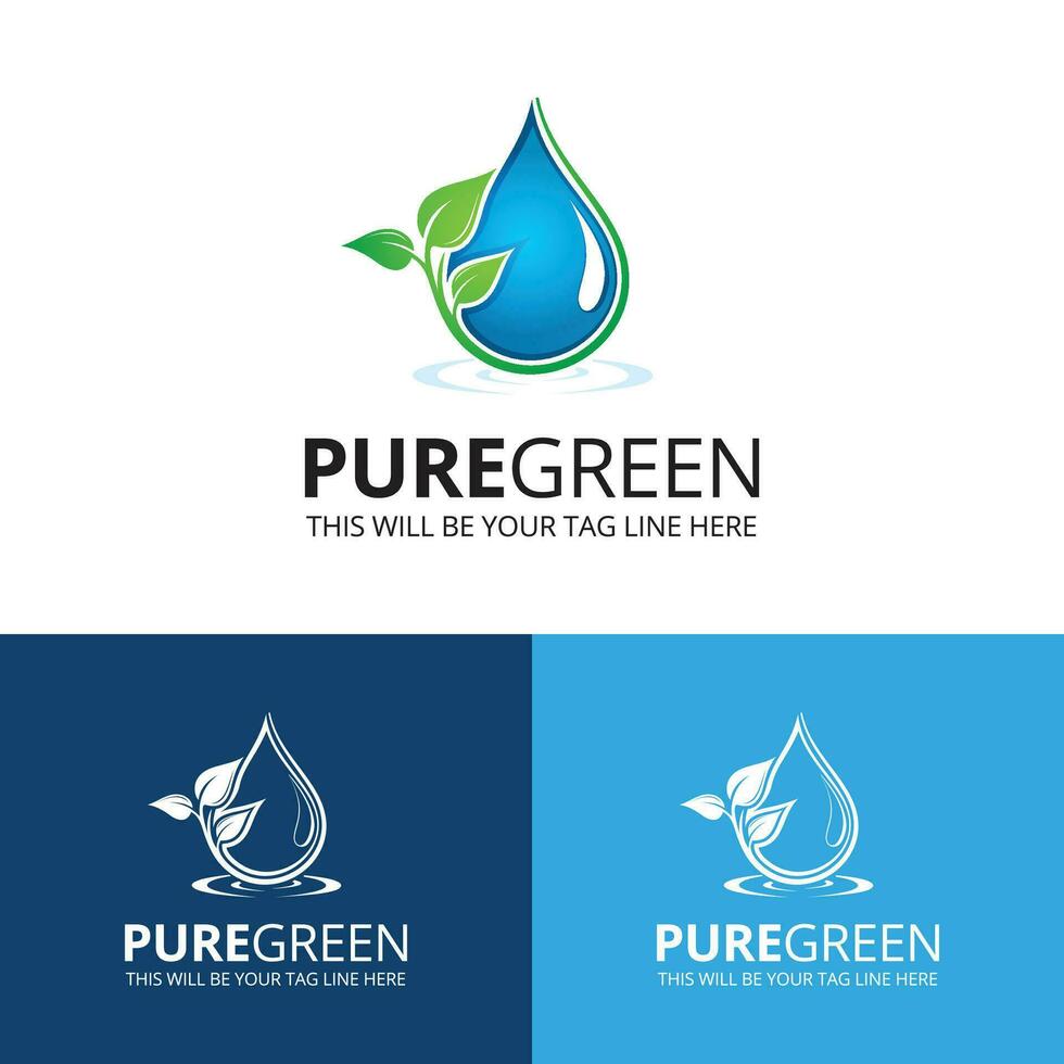 natural modern minimalist logo vector