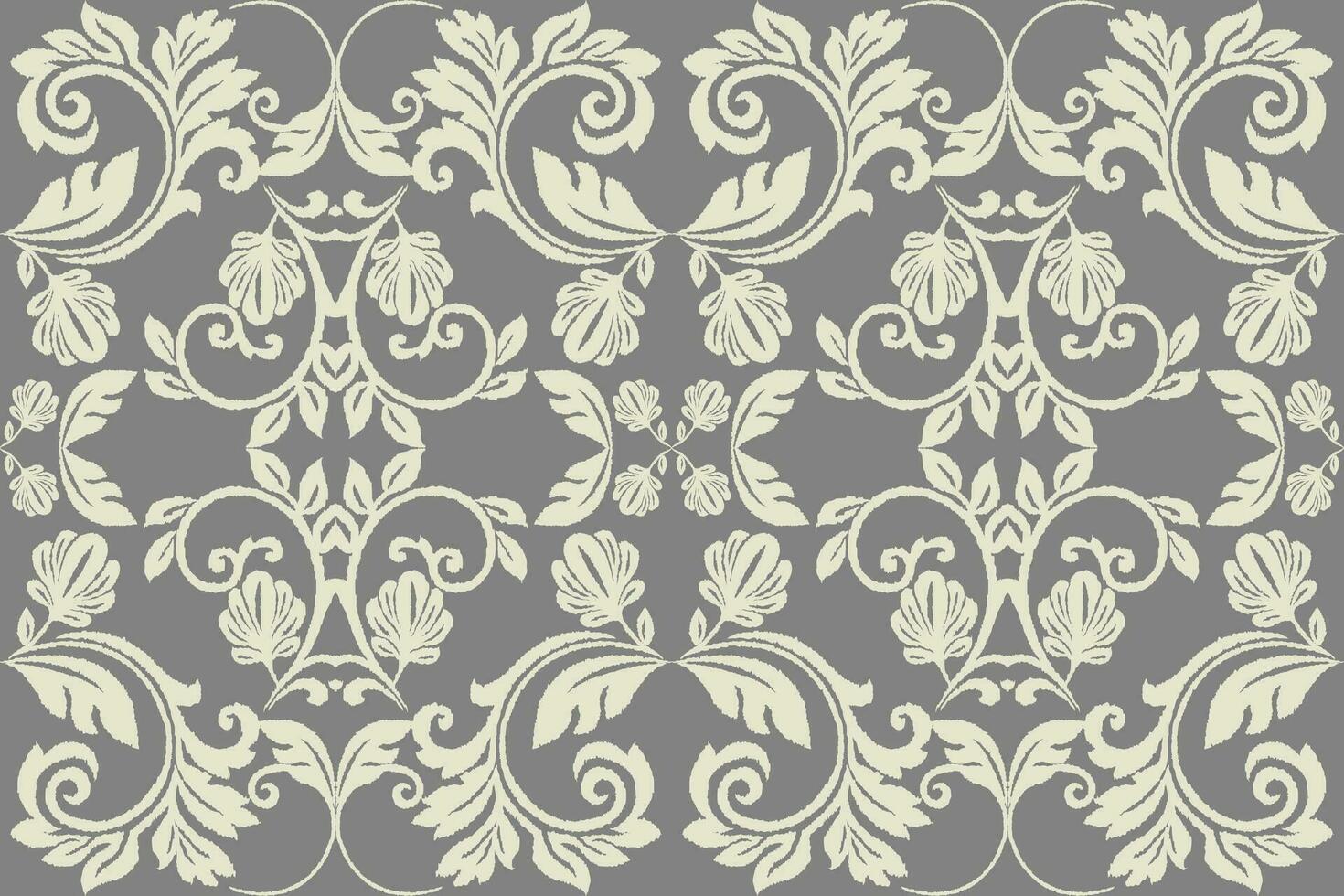Floral vintage seamless pattern for retro wallpapers. Enchanted Vintage Flowers. Arts and Crafts movement inspired. Design for wrapping paper, wallpaper, fabrics and fashion clothes. Ikat pattern. vector