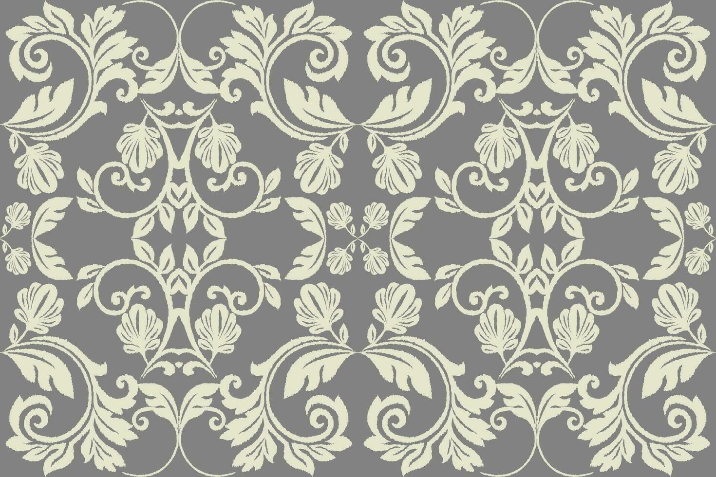 Floral vintage seamless pattern for retro wallpapers. Enchanted Vintage Flowers. Arts and Crafts movement inspired. Design for wrapping paper, wallpaper, fabrics and fashion clothes. Ikat pattern. vector