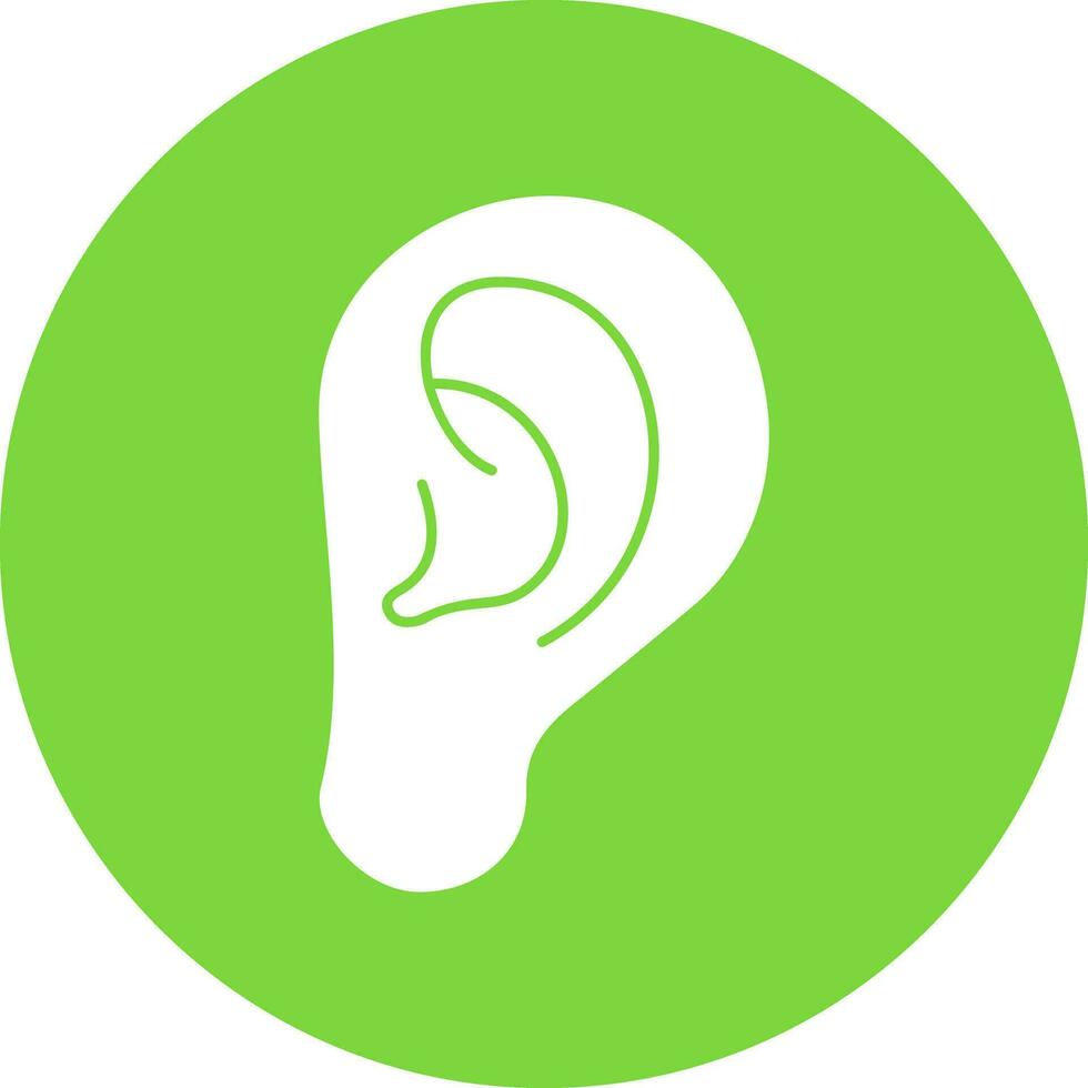 Ear Vector Icon Design