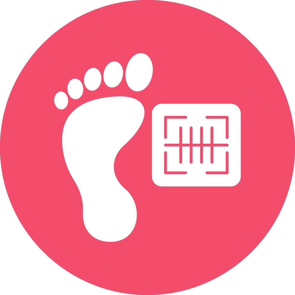 Footprint Vector Icon Design