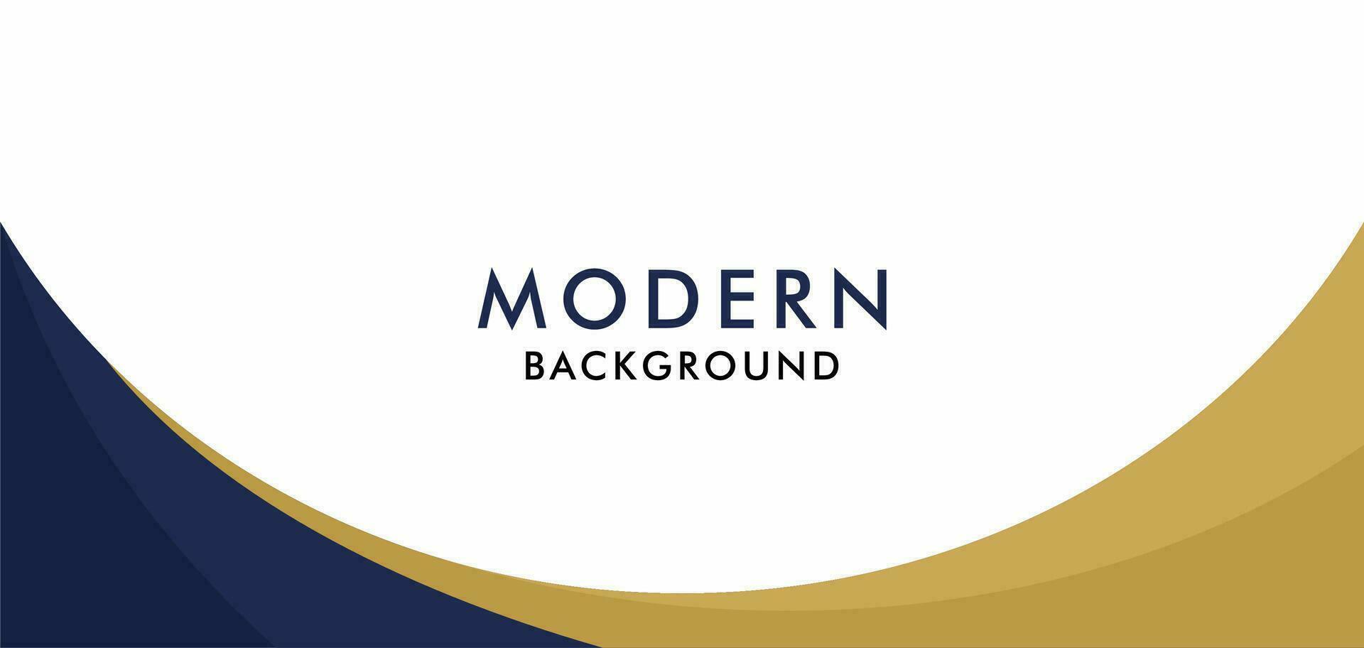 Blue  gold and white business wave banner background vector
