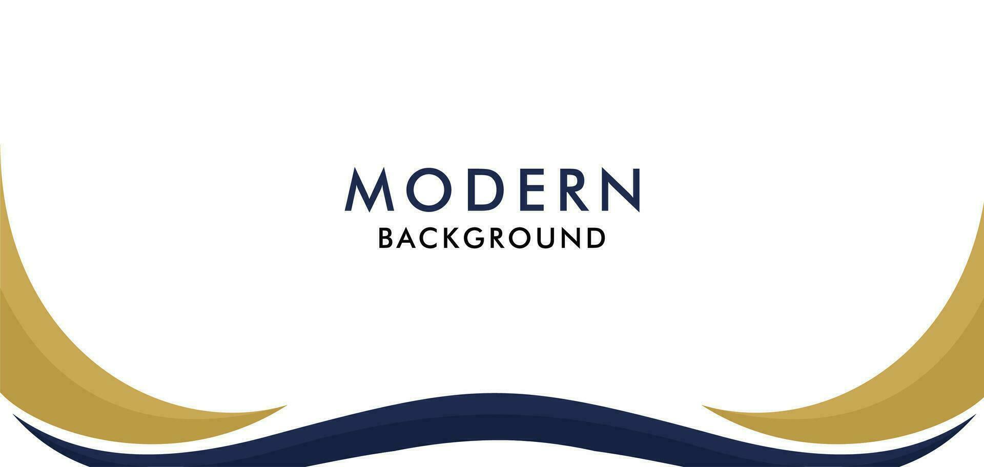 Blue  gold and white business wave banner background vector
