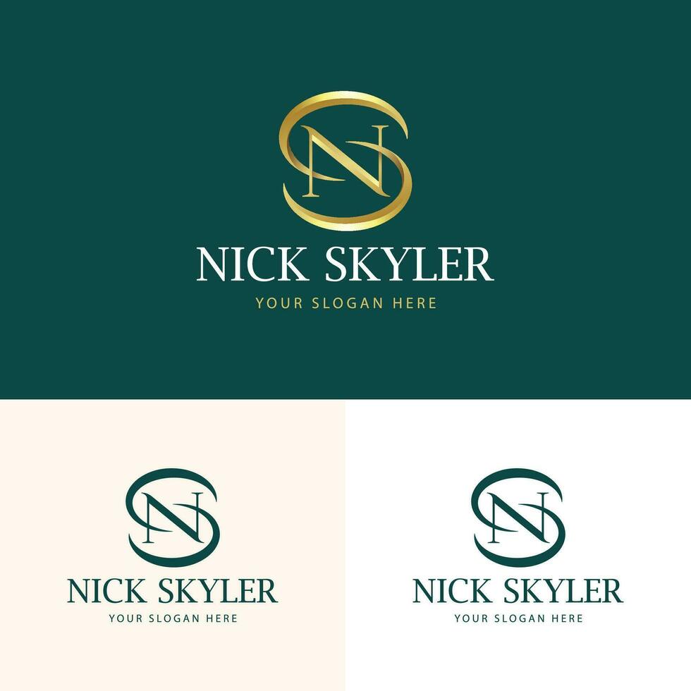 modern minimalist luxury initial letter logo vector
