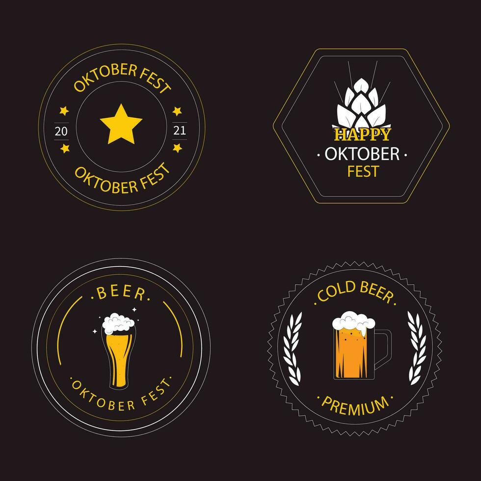 minimalist beer wine and club logo vector