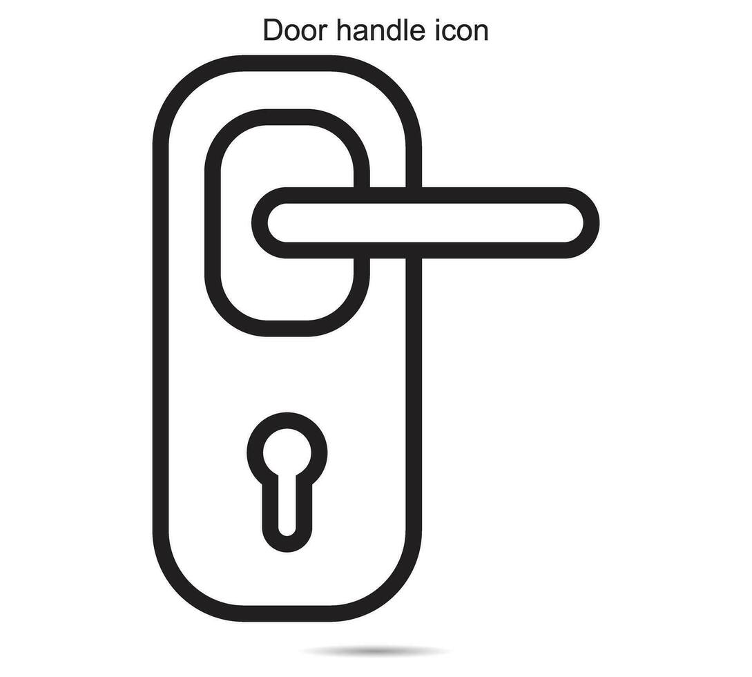 Door handle icon, vector Illustration