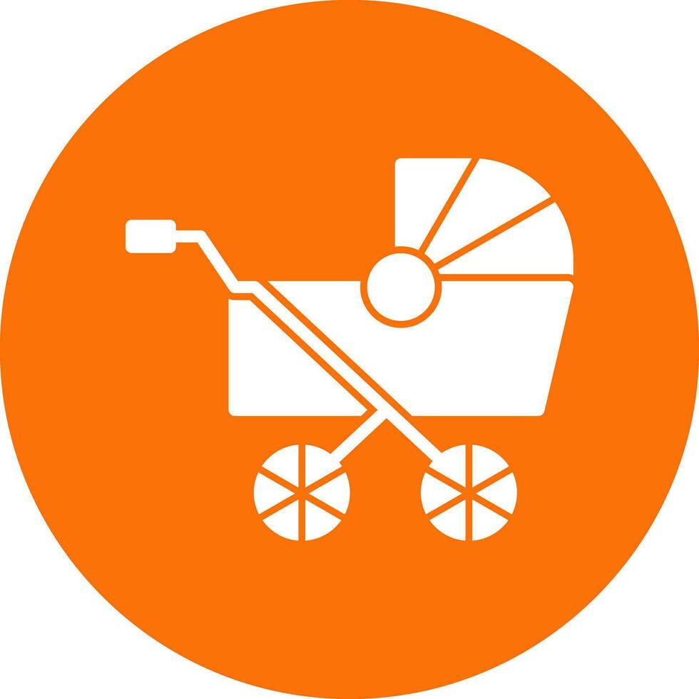 Pram Vector Icon Design