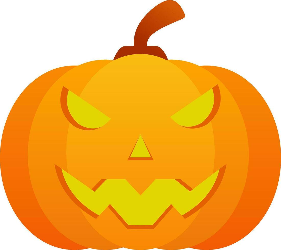 Jack o lantern icon vector illustration for Halloween event. Pumpkin jack icon that can be used as symbol, sign or decoration. Pumpkin icon graphic resource for Halloween celebration vector design