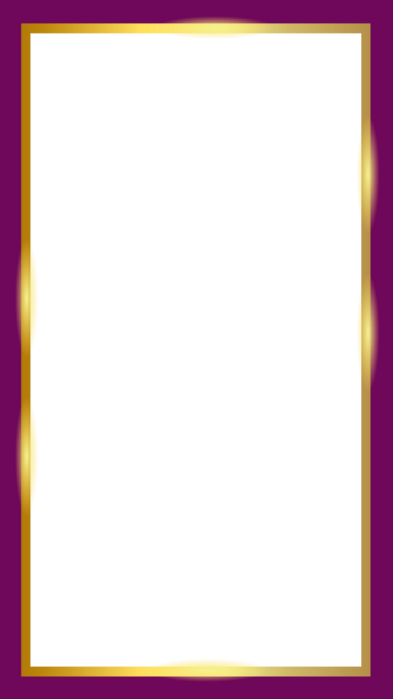 transparent frame golden border luxury background for social media post png