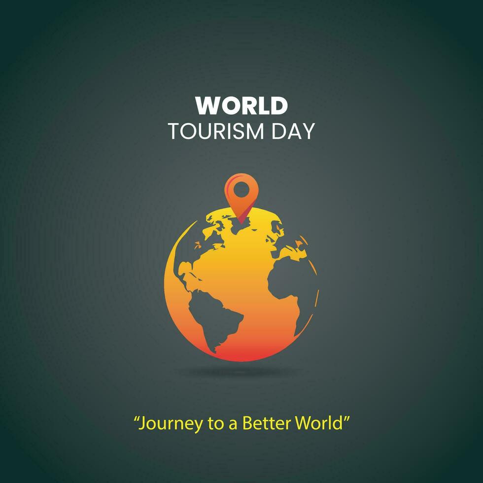 World Tourism Day Concept Design vector Illustration