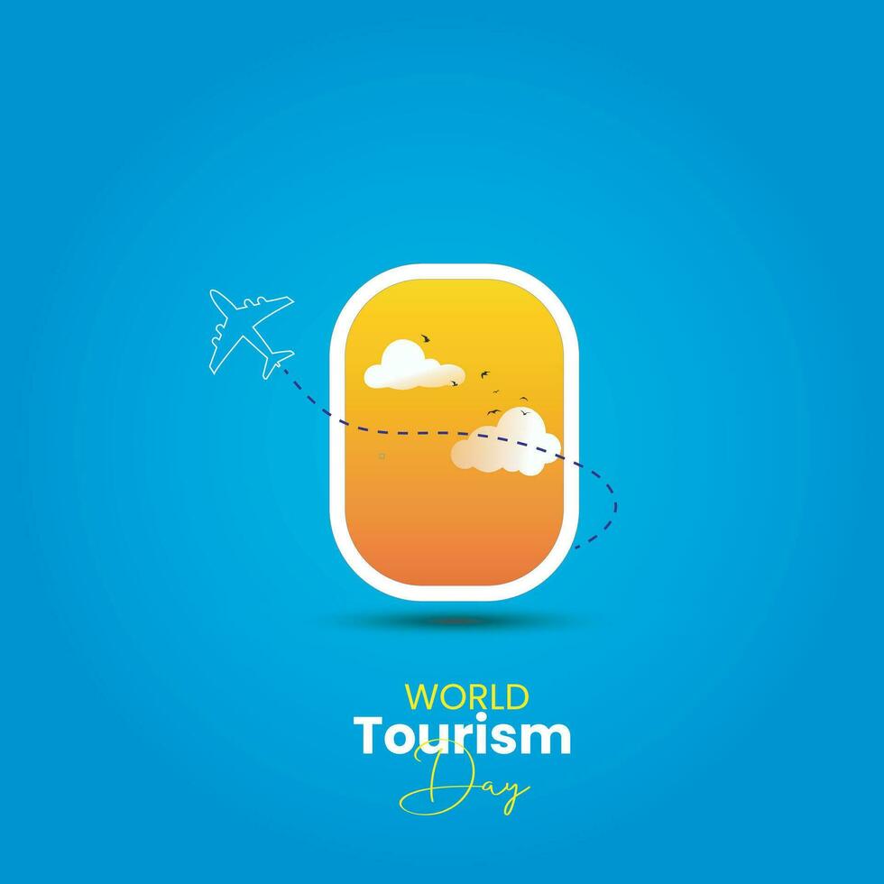 World Tourism Day Concept Design vector Illustration