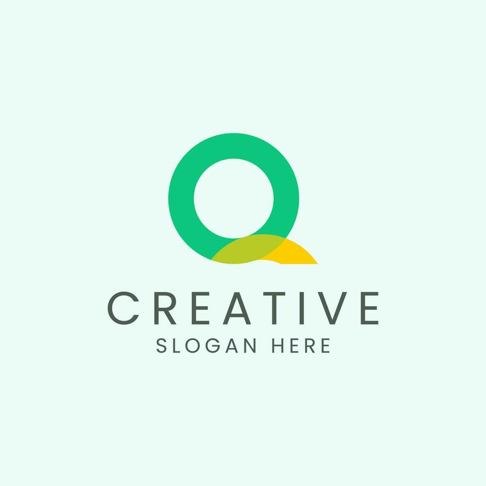Creative and Modern Letter Q Logo Design Vector Image