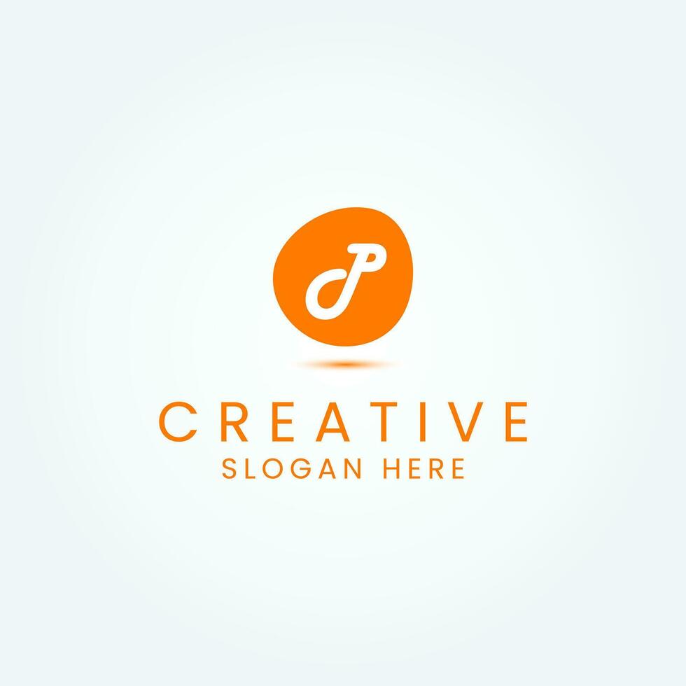 Abstract Letter P Logo Design Vector Template