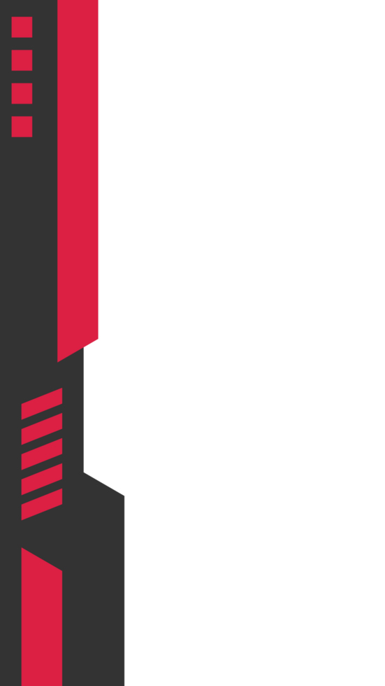 transparent frame border gaming story social media background png