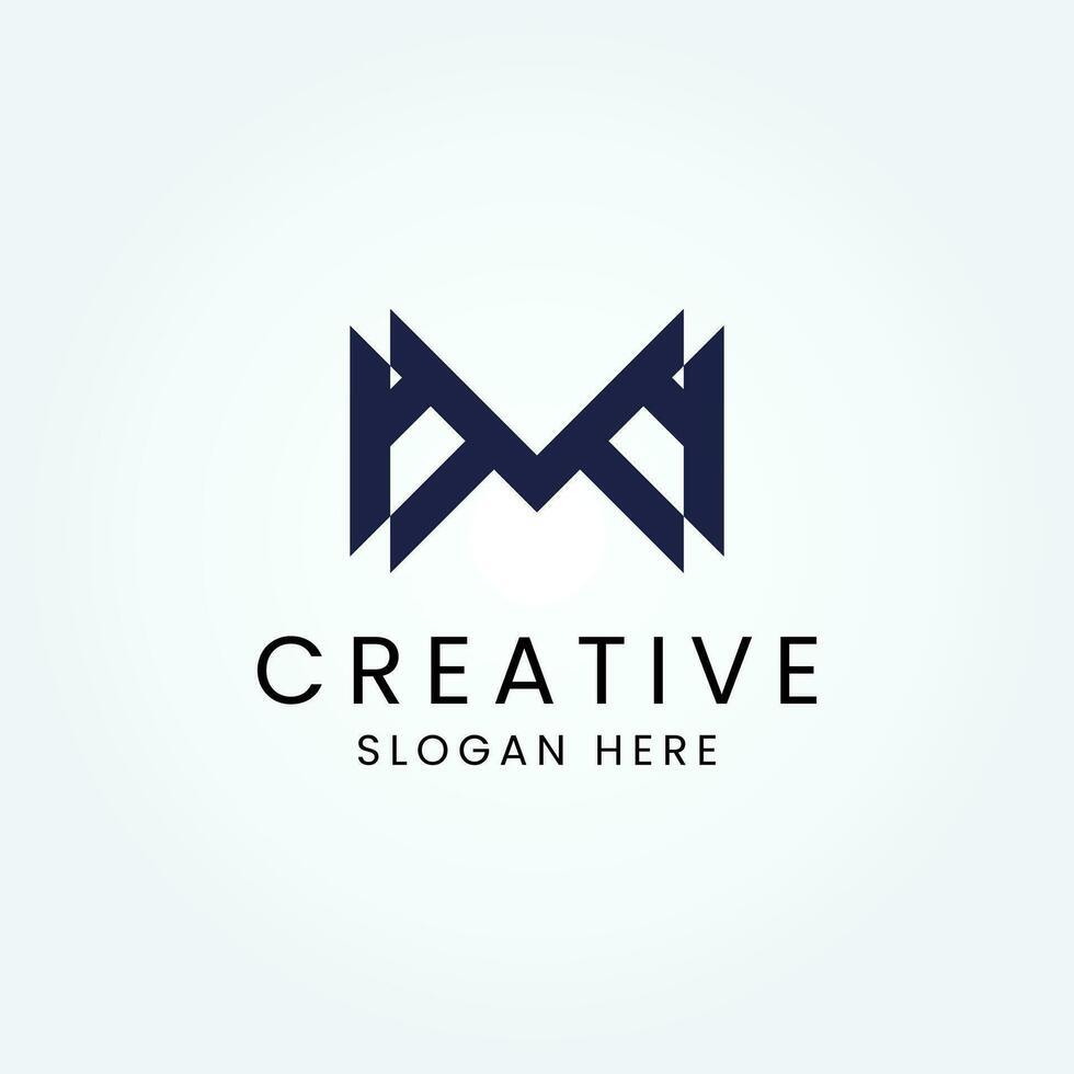 Modern Letter M logo icon design Vector template elements