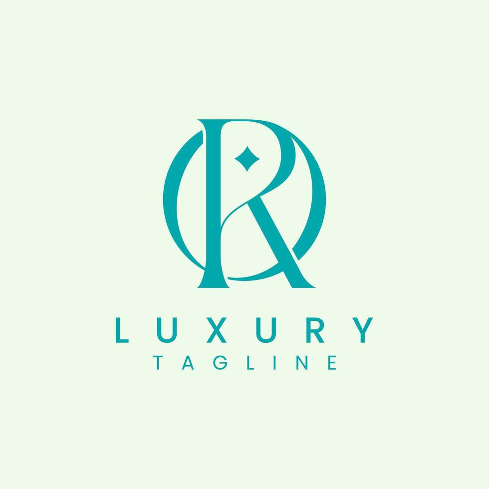 Luxury Geometric Letter OR Logo Design Template vector