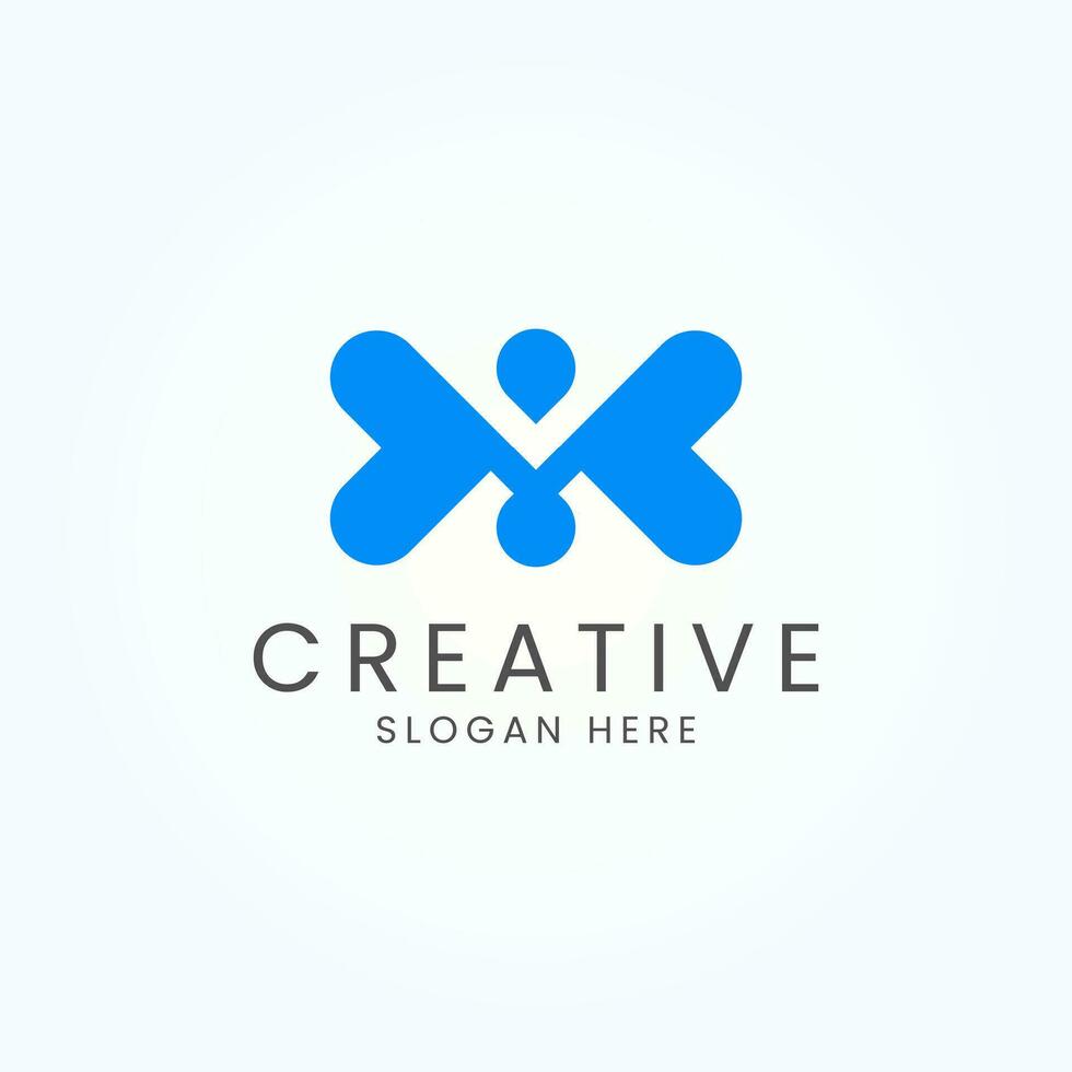 Abstract Letter M Logo Design Vector template