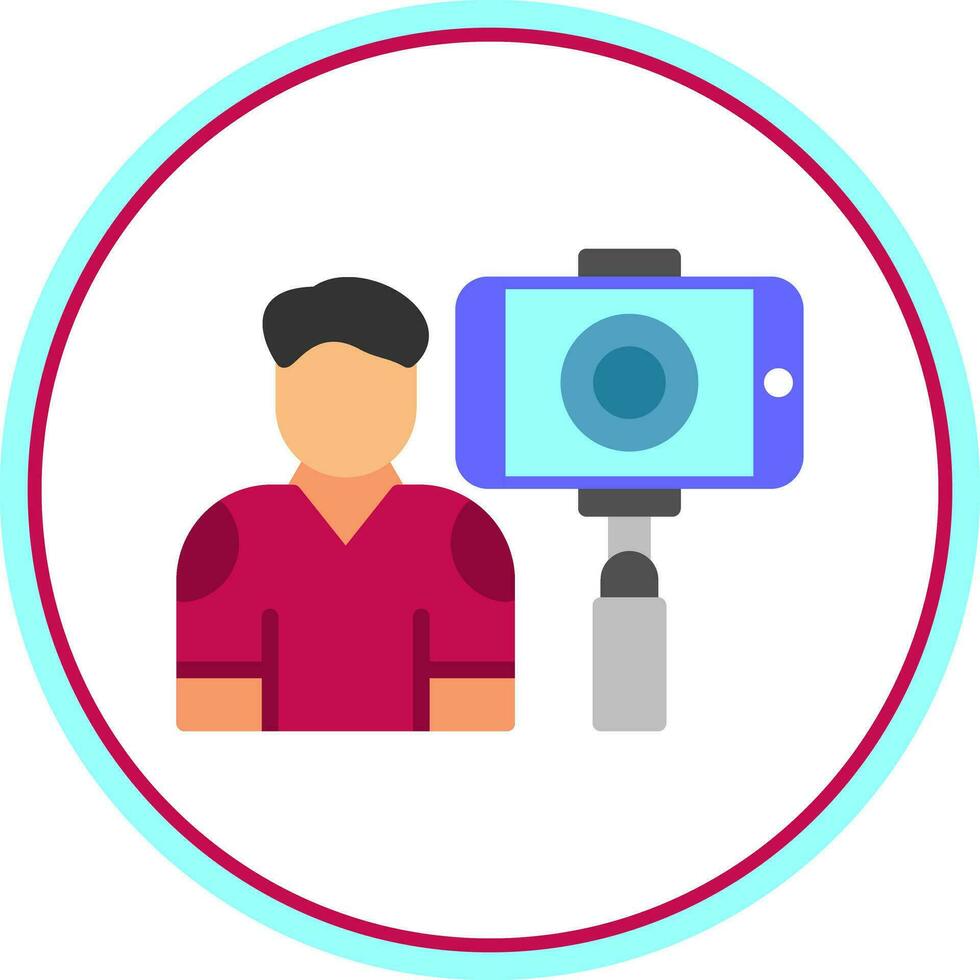 Vlogger Vector Icon Design