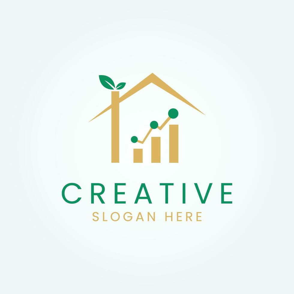 Creative Home finance logo design concepts vector