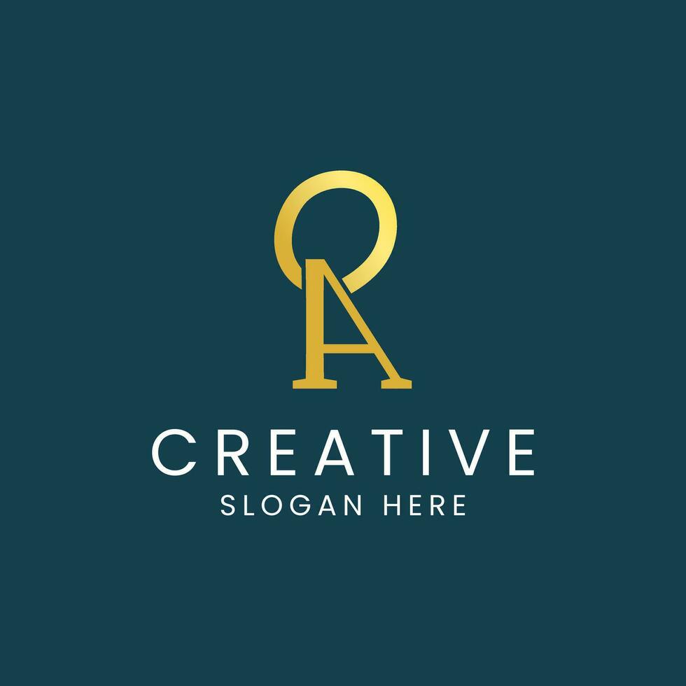 Abstract Letter PA logo design vector template