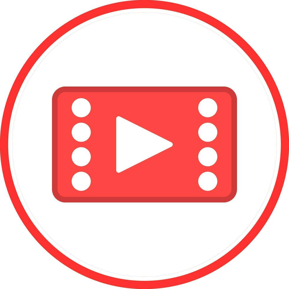 Video player Vector Icon Design