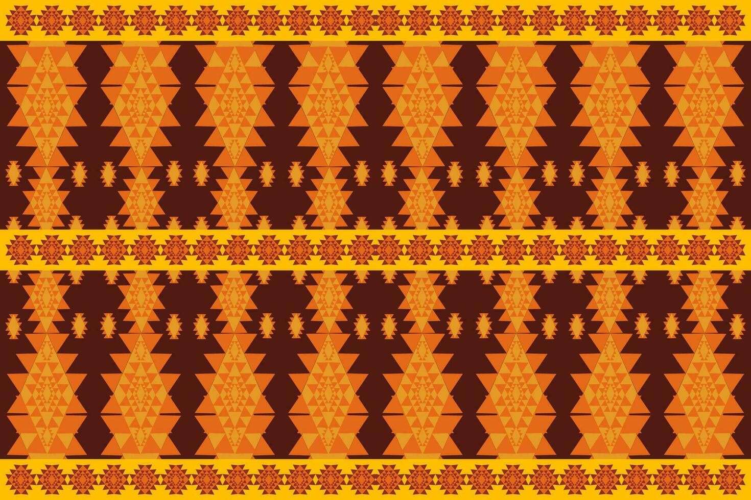 Traditional geometric fabric pattern vector
