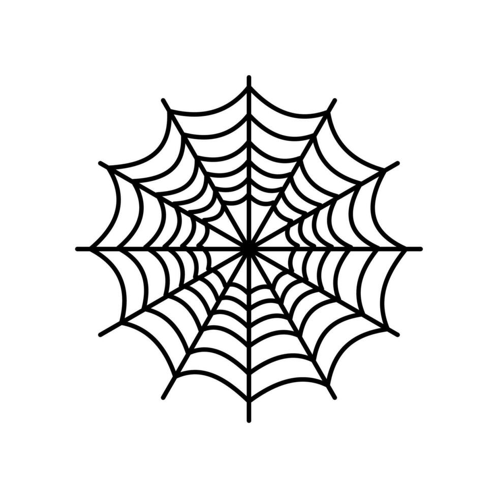 Víspera de Todos los Santos araña web elemen vector