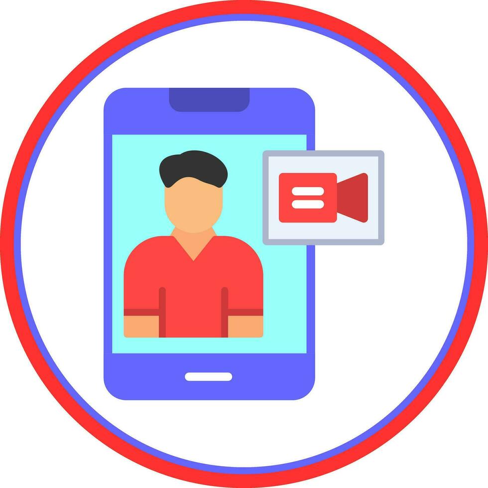 Video chat Vector Icon Design