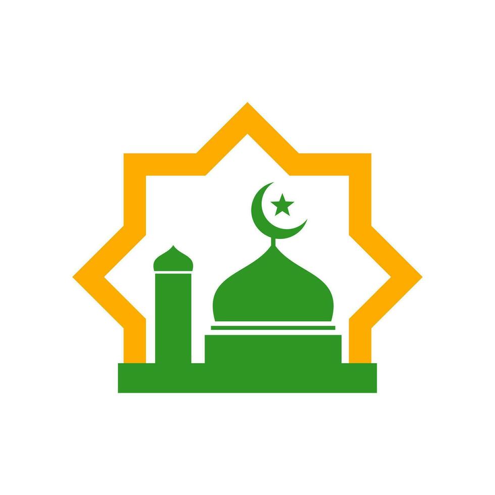 Mosque Logo Element Vector