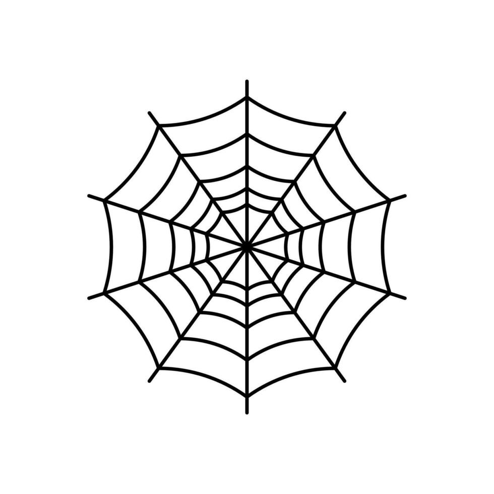 Halloween Spider Web Elemen Vector